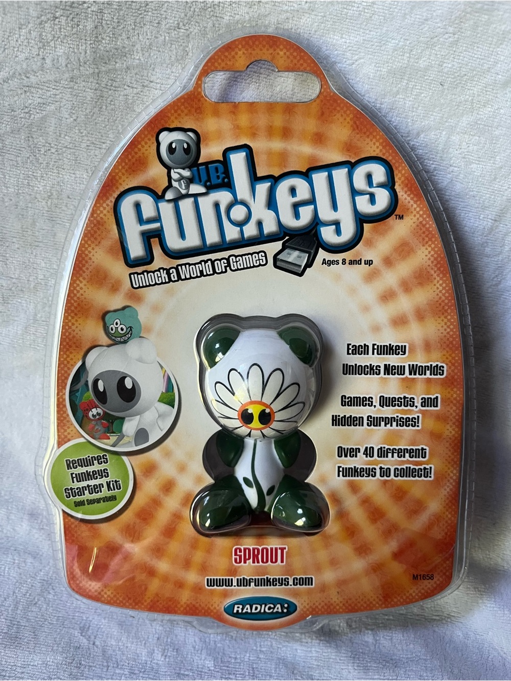 Brand New Sealed UB Funkeys White SPROUT by Mattel Radica Very Rare